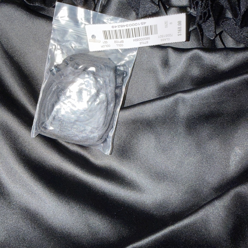 White House Black Market Sleek Black Mini Dress - Picture 9 of 12